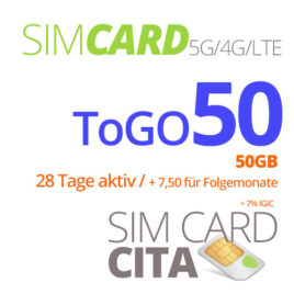 ToGo50 mit 50GB – 28 Tage aktiv